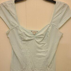 Women’s Guess Crème de mint short sleeve cotton top